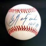 Carl Yastrzemski signed American League Baseball JSA Authenticated